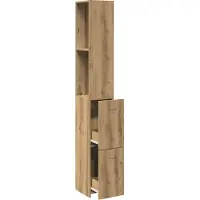 vidaXL Badschrank Artisan-Eiche 25x25x170 cm Holzwerkstoff