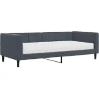 vidaXL Tagesbett mit Matratze Dunkelgrau 90x200 cm Samt