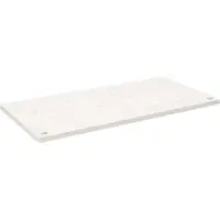 vidaXL Schreibtischplatte Weiß 110x55x2,5 cm Massivholz Kiefer