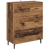 vidaXL Highboard 2 Stk. Altholz 69,5 x 34 x 180 cm Holzwerkstoff