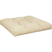 vidaXL Palettenkissen Beige 80x80x12 cm Stoff 360494