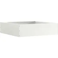 vidaXL Rasenkante 50 x 50 x 13 cm Stahl Weiß