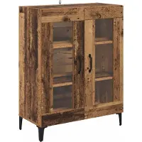 vidaXL Highboard Altholz 69,5 x 34 x 180 cm Holzwerkstoff