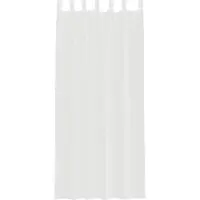 vidaXL Voile Vorhänge mit Stangentaschen 2 Stk. Weiß