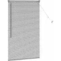 vidaXL Venezianische Jalousien Silber 130 x 80 cm Aluminium