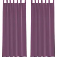 vidaXL Voile Vorhänge mit Stangentaschen 2 Stk. Lila