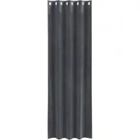 vidaXL Verdunkelungsvorhänge 2 pcs Hellgrau 140 x 245 cm Samt