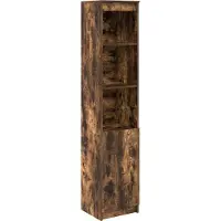 vidaXL Highboard Räuchereiche 37,5x35x180 cm Holzwerkstoff