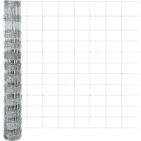 vidaXL Schweißdrahtzaun mit Spikes 25 x 1,2 m Verzinkter Stahl Silber