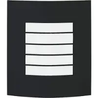 vidaXL Außenwandleuchte Schwarz 23,5 x 9 x 26 cm Edelstahl und Plastik