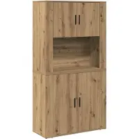 vidaXL Highboard Artisan-Eiche 80 x 33 x 150 cm Holzwerkstoff