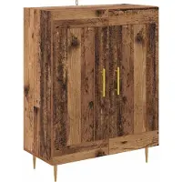 vidaXL Sideboard Altholz 69,5 x 34 x 90 cm Verbundholz und Eisen