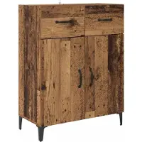vidaXL Highboard Altholz 69,5 x 34 x 180 cm Holzwerkstoff