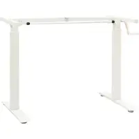 vidaXL Schreibtisch Weiß und Natur 120 x 60 cm Massivholz Eiche