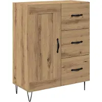 vidaXL Highboard 2 Stk. Artisan-Eiche 69,5 x 34 x 180 cm Holzwerkstoff