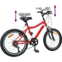 vidaXL Kinderfahrrad 24 Zoll 6-Speed für 8-12 Jahre alt Rot