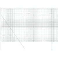 vidaXL Eurozaun 1,6 x 10 m PVC-beschichtetes Eisen Grün