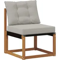 vidaXL Outdoor-Sofagarnitur mit Kissen 5 pcs Natürlich und Hellgrau