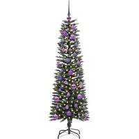 vidaXL Jasper (mit LEDs und lilafarbenen Bällen)