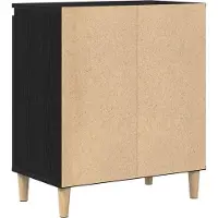 vidaXL Sideboard Schwarz Eichen-Optik 60 x 35 x 70 cm Holzwerkstoff