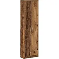 vidaXL Kleiderschrank mit Regal Altholz 55 x 25 x 189 cm Holzwerkstoff