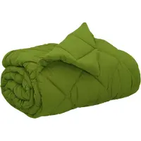 vidaXL Ganzjahresbettdecke Grün 200 x 200 cm Mikrofaser
