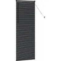vidaXL Venezianische Jalousien Schwarz 175 x 55 cm Aluminium