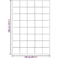 vidaXL Ganzjahresbettdecke Gepolstert Creme 140 x 200 cm Mikrofaser