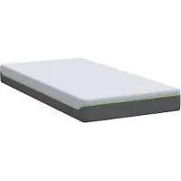 vidaXL Matratze Weiß und Grau 90 x 190 cm Jacquard-Stoff