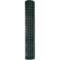 vidaXL Eurozaun Grün 1,5 x 10 m PVC-beschichtetes Eisen