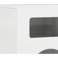 vidaXL TV-Schränk ELST 80 x 35 x 40 cm Hochglanz Weiß Holzwerkstoff