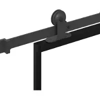 vidaXL Schiebetür mit Beschlag 102x205 cm ESG-Glas & Aluminium