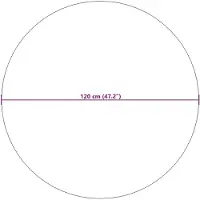vidaXL Bereichsteppiche Rund PALMERAS Grün Ø 120 CM Polyester