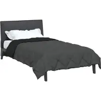 vidaXL Sommerdecke 220 x 135 cm Sommer 200 gsm Schwarz und Anthrazit