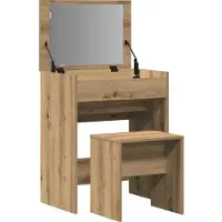 vidaXL Schminktisch 2 stk. Artisan-Eiche 60 x 40 x 75 cm Holzwerkstoff