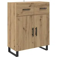 vidaXL Highboard 2 stk. Artisan-Eiche 69,5 x 34 x 180 cm Holzwerkstoff