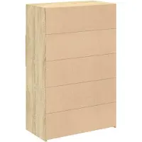 vidaXL Highboard Sonoma-Eiche 80x42,5x124 cm Holzwerkstoff