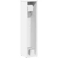 vidaXL Badezimmerschrank mit Rollenhalter Weiß 20,5x20x90 cm