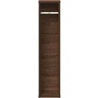 vidaXL Badezimmerschrank mit Rollenhalter Braune Eiche 20,5x20x90 cm