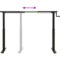vidaXL Schreibtisch mit Speicher Schwarz und Dunkelbraun 120 x 60 cm