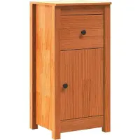 vidaXL Sideboard Wachsbraun 39 x 34,5 x 80 cm Massives Kiefernholz