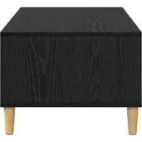 vidaXL Couchtisch Schwarz Eichen-Optik 90 x 50 x 26,5 cm Holzwerkstoff