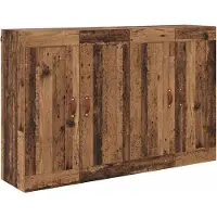 vidaXL Wandmontierter Schrank 2 Stk. Altholz 69,5 x 34 x 90 cm
