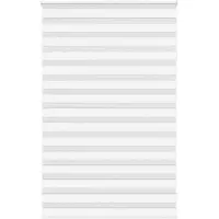 vidaXL Doppelrollo Weiß 140x230 cm Stoffbreite 135,9 cm Polyester