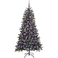vidaXL Freya (mit LEDs und lilafarbenen Bällen)
