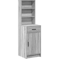 vidaXL Highboard Graues Sonoma 41 x 40 x 135 cm Holzwerkstoff