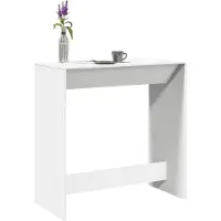 vidaXL Bartisch Weiß 102x50x103,5 cm Holzwerkstoff