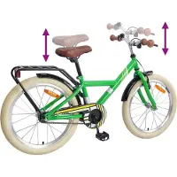 vidaXL Kinderfahrrad 18 Zoll für 5-7 Jahre alt Grün