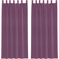 vidaXL Voile Vorhänge mit Schlaufen 2 Stk. Lila 140x245 cm