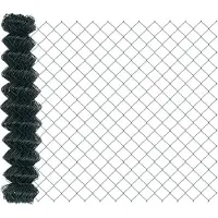 vidaXL Maschendrahtzaun 10 x 1 m Stahl Grün